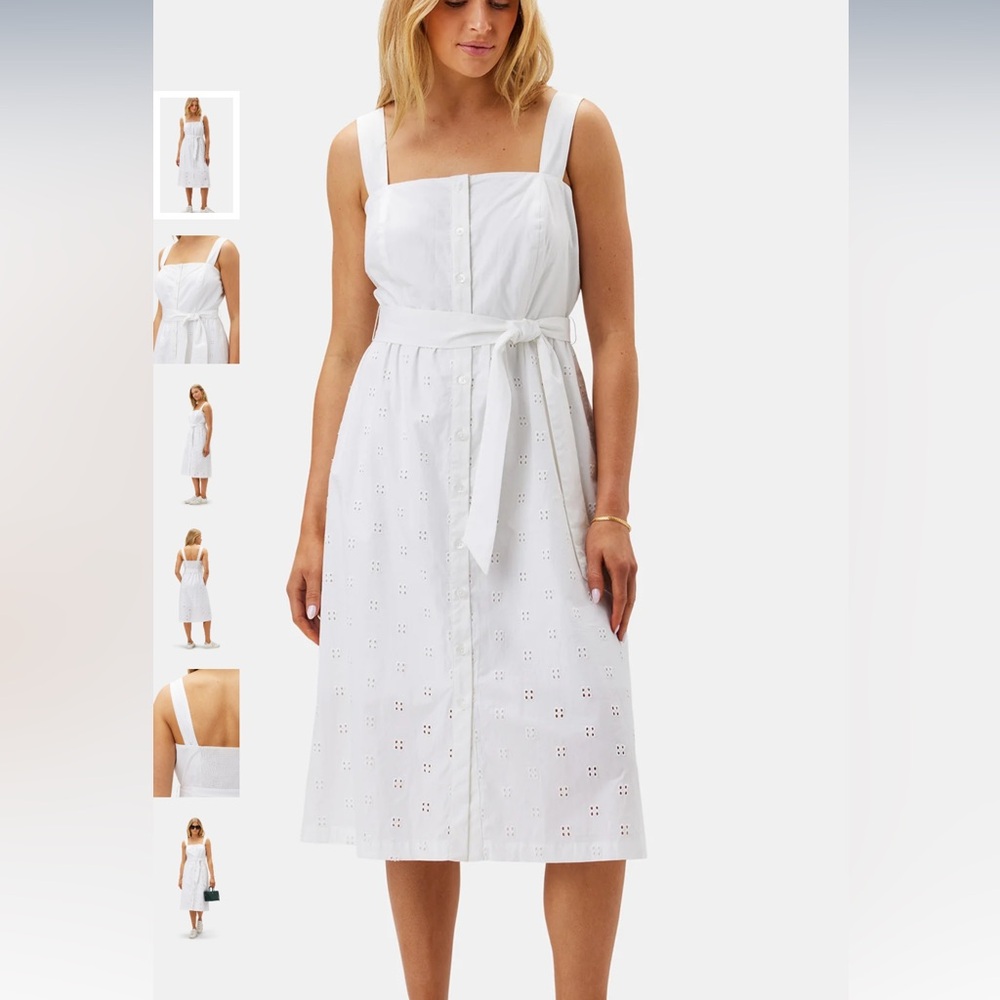 AMOUR VERT IRENE WHITE DRESS M